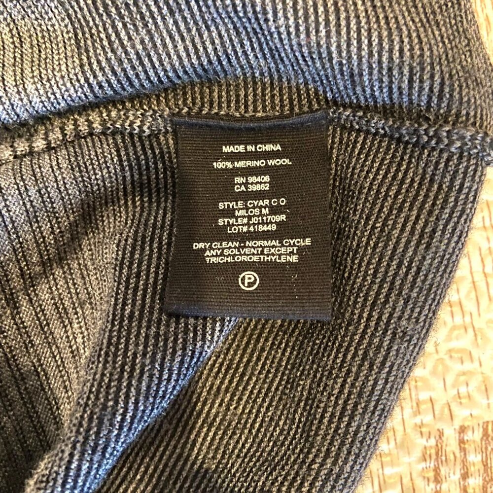 Theory Lightweight Merino Wool Men's Sweater Size Large - Picture 5 of 7